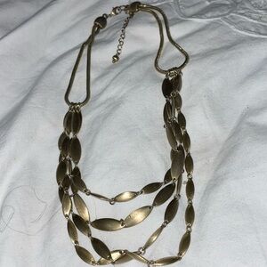 Vintage gold enamel silver tone multi chain lobster bead chain extension